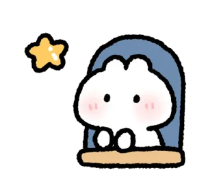🐰 emoji ૮꒰ྀི  ៸៸  ꒱ кроля ᰔ @softsticks Telegram sticker 21 of 32