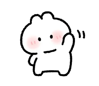 🐰 emoji ૮꒰ྀི  ៸៸  ꒱ кроля ᰔ @softsticks Telegram sticker 23 of 32