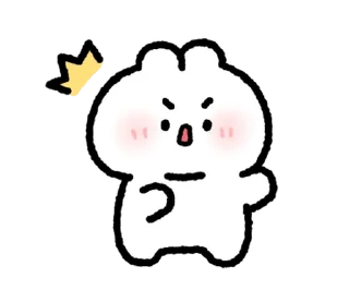🐰 emoji ૮꒰ྀི  ៸៸  ꒱ кроля ᰔ @softsticks Telegram sticker 12 of 32