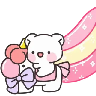 🤍 emoji мишка ᰔ @softsticks Telegram sticker 22 of 24