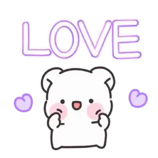 🤍 emoji мишка ᰔ @softsticks Telegram sticker 21 of 24