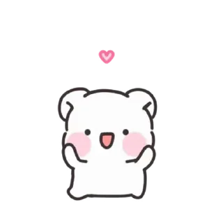🤍 emoji мишка ᰔ @softsticks Telegram sticker 10 of 24