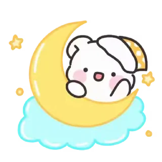 🤍 emoji мишка ᰔ @softsticks Telegram sticker 15 of 24