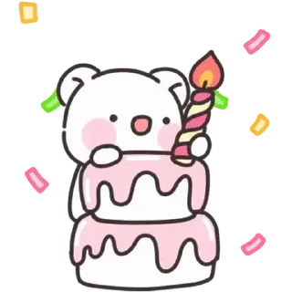 🤍 emoji мишка ᰔ @softsticks Telegram sticker 18 of 24