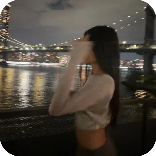 Sticker from korean girl