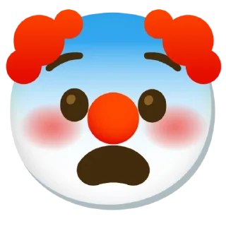 😨 emoji Клоун Telegram sticker 17 of 35