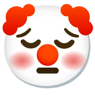 😔 emoji Клоун Telegram sticker 8 of 35