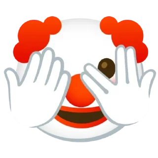 🫣 emoji Клоун Telegram sticker 12 of 35