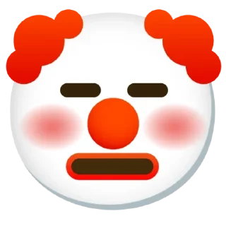 😑 emoji Клоун Telegram sticker 10 of 35