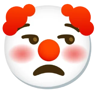 😒 emoji Клоун Telegram sticker 14 of 35
