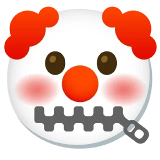 🤐 emoji Клоун Telegram sticker 11 of 35