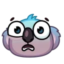 😨 emoji Koala Emoji @xkysluv Telegram sticker 17 of 40