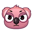 🤬 emoji Koala Emoji @xkysluv Telegram sticker 16 of 40