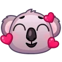 🥰 emoji Koala Emoji @xkysluv Telegram sticker 6 of 40