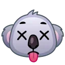 😵 emoji Koala Emoji @xkysluv Telegram sticker 21 of 40