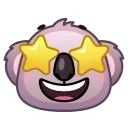 🤩 emoji Koala Emoji @xkysluv Telegram sticker 12 of 40
