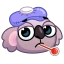 🤒 emoji Koala Emoji @xkysluv Telegram sticker 24 of 40