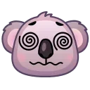 😵‍💫 emoji Koala Emoji @xkysluv Telegram sticker 22 of 40