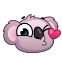 😘 emoji Koala Emoji @xkysluv Telegram sticker 7 of 40