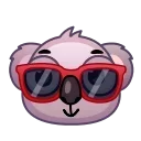 😎 emoji Koala Emoji @xkysluv Telegram sticker 10 of 40
