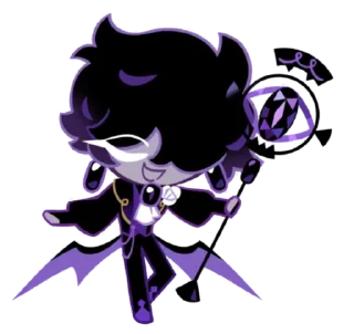 💜 emoji Black Sapphire Cookie • @run_cookie_run Telegram sticker 21 of 84
