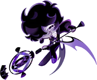 💜 emoji Black Sapphire Cookie • @run_cookie_run Telegram sticker 2 of 84