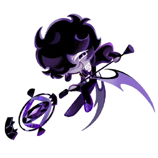 Sticker from black sapphire cookie