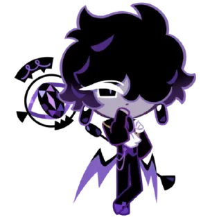 💜 emoji Black Sapphire Cookie • @run_cookie_run Telegram sticker 23 of 84