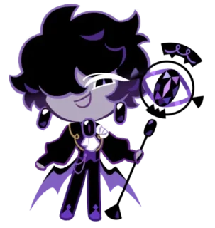 💜 emoji Black Sapphire Cookie • @run_cookie_run Telegram sticker 4 of 84