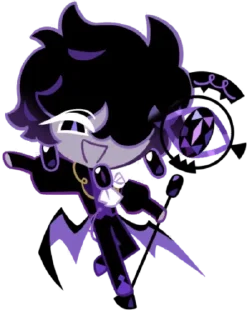 💜 emoji Black Sapphire Cookie • @run_cookie_run Telegram sticker 22 of 84