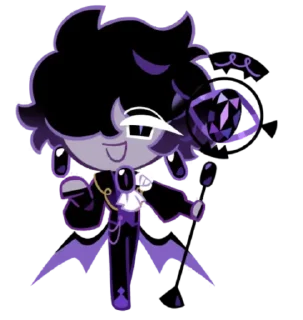 💜 emoji Black Sapphire Cookie • @run_cookie_run Telegram sticker 20 of 84