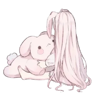 🐇 emoji @stikers_topp 🩷 <- канал со стиками @TgEmodziBot Telegram sticker 12 of 25