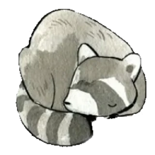 🦝 emoji Єнотики ! | @krikolvix Telegram sticker 10 of 10