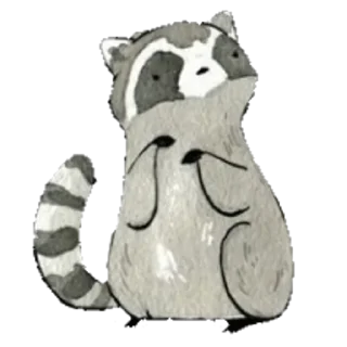 🦝 emoji Єнотики ! | @krikolvix Telegram sticker 8 of 10