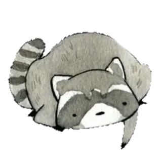 🦝 emoji Єнотики ! | @krikolvix Telegram sticker 7 of 10