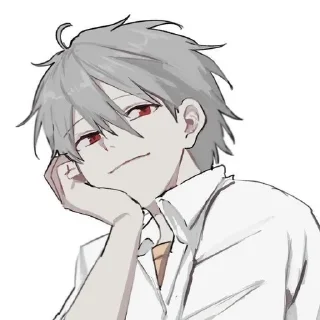 🌟 emoji kaworu | eva | by @qqutiexi Telegram sticker 11 of 104