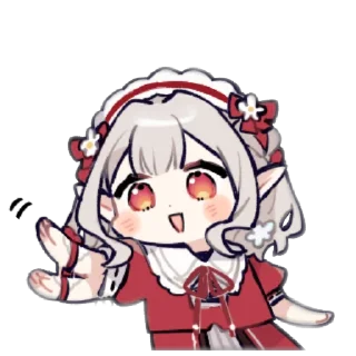 👋 emoji ࣪ ˖ ꒰ 𝑬𝒍𝒇 𝒈𝒊𝒓𝒍 ꒱ ๛ ˖❝ @stickerslumixy ❞ Telegram sticker 9 of 24