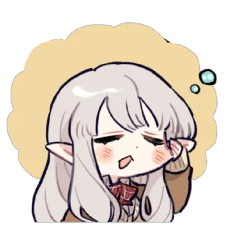 😭 emoji ࣪ ˖ ꒰ 𝑬𝒍𝒇 𝒈𝒊𝒓𝒍 ꒱ ๛ ˖❝ @stickerslumixy ❞ Telegram sticker 19 of 24