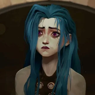 😔 emoji Jinx&Powder🎭 Telegram sticker 21 of 50