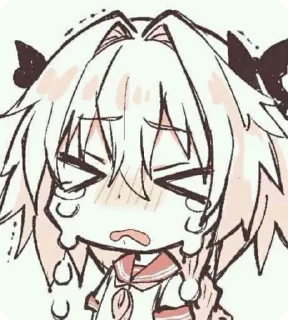 😭 emoji Астольфо ммленький фембои Telegram sticker 7 of 11