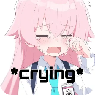 😭 emoji Hoshino! Telegram sticker 7 of 26
