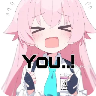 🤬 emoji Hoshino! Telegram sticker 18 of 26