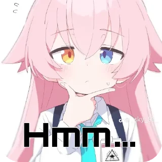 🤔 emoji Hoshino! Telegram sticker 10 of 26