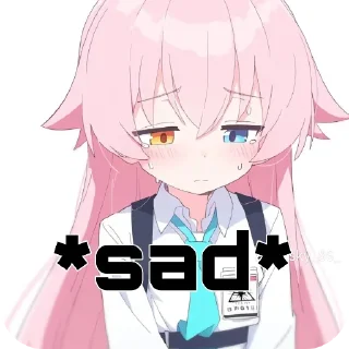 😢 emoji Hoshino! Telegram sticker 14 of 26