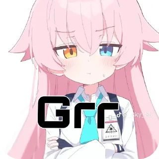 😡 emoji Hoshino! Telegram sticker 4 of 26