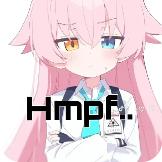 😤 emoji Hoshino! Telegram sticker 12 of 26