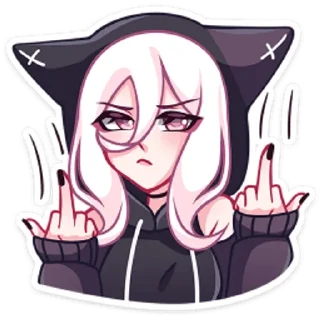 🖕 emoji КатШи Telegram sticker 24 of 48