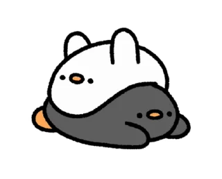 🐣 emoji ૮ ˶ˆ꒳ˆ˵ ა ﹕ @mewsticks   ｡ ˚  ○ Telegram sticker 13 of 24