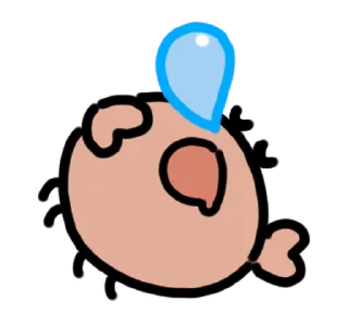 🦀 emoji ૮ ˶ˆ꒳ˆ˵ ა ﹕ @mewsticks   ｡ ˚  ○ Telegram sticker 22 of 24