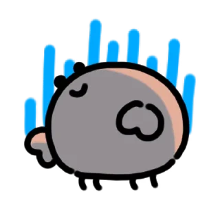 🦀 emoji ૮ ˶ˆ꒳ˆ˵ ა ﹕ @mewsticks   ｡ ˚  ○ Telegram sticker 10 of 24